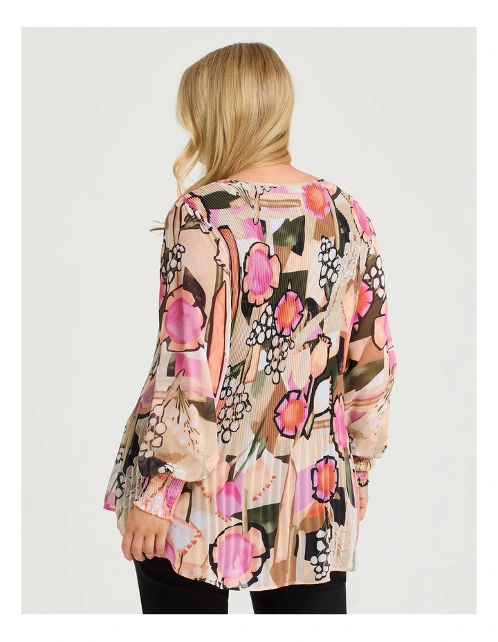 Scenic Plisse Hi-lo Tunic Print image 2