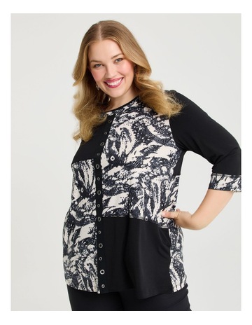 BEIGE/BLACK PRINT colour