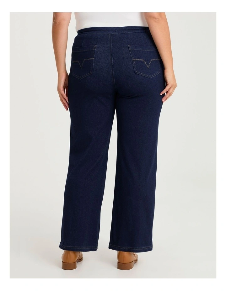 The Tall Travel Wide Leg Jean in Indigo image 2