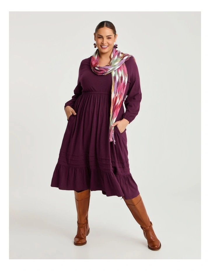 Paisley Embroidered Jacquard Scarf in Multi image 3