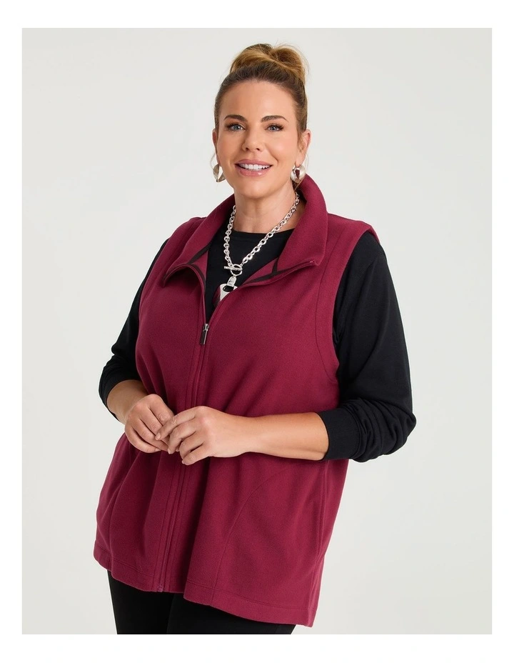 Polar Fleece Vest Shiraz image 3