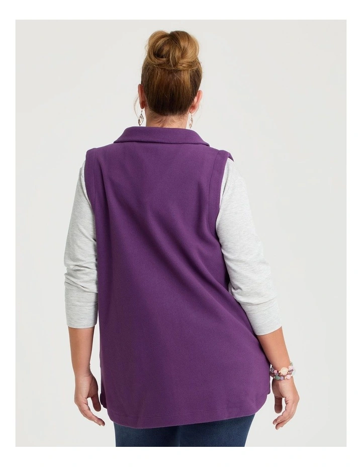 Polar Fleece Vest Grape image 2