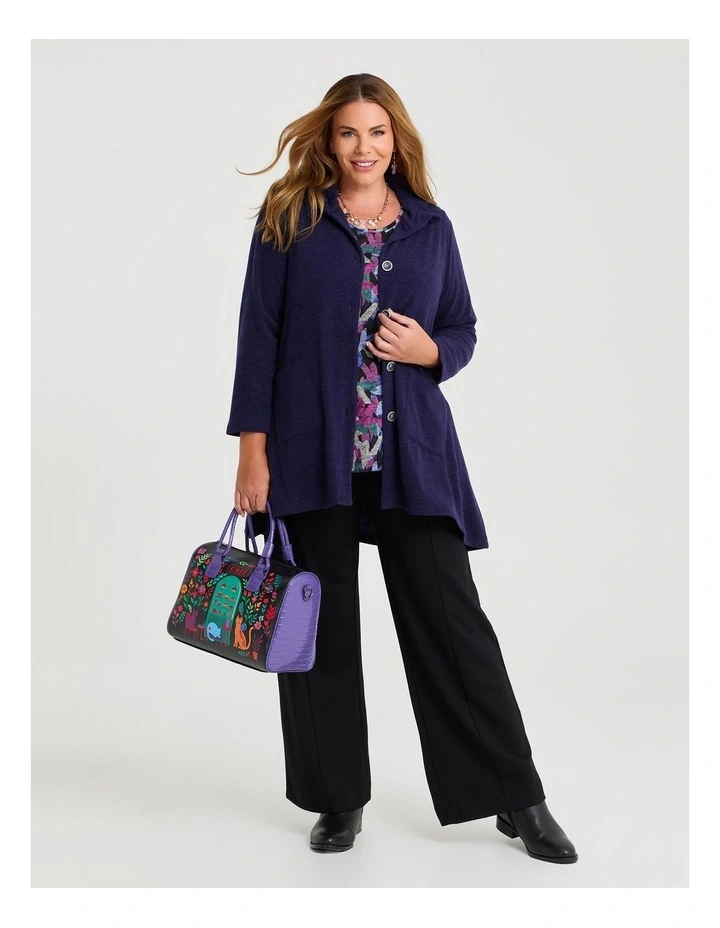 Cat Cafe Shoulder Bag in Multi image 6