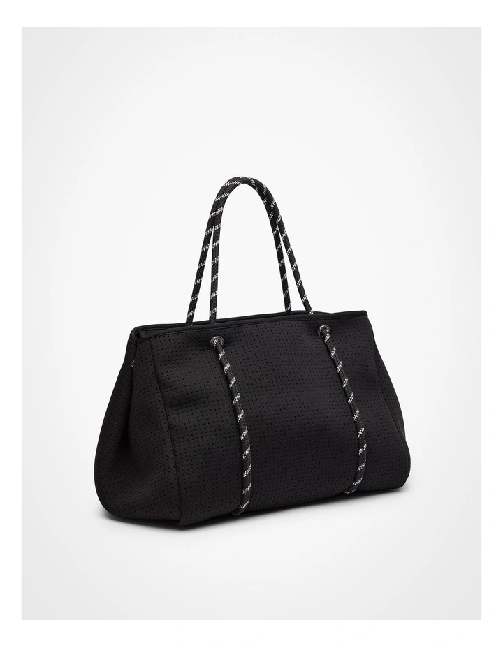 Neoprene Everyday Tote in Black image 3