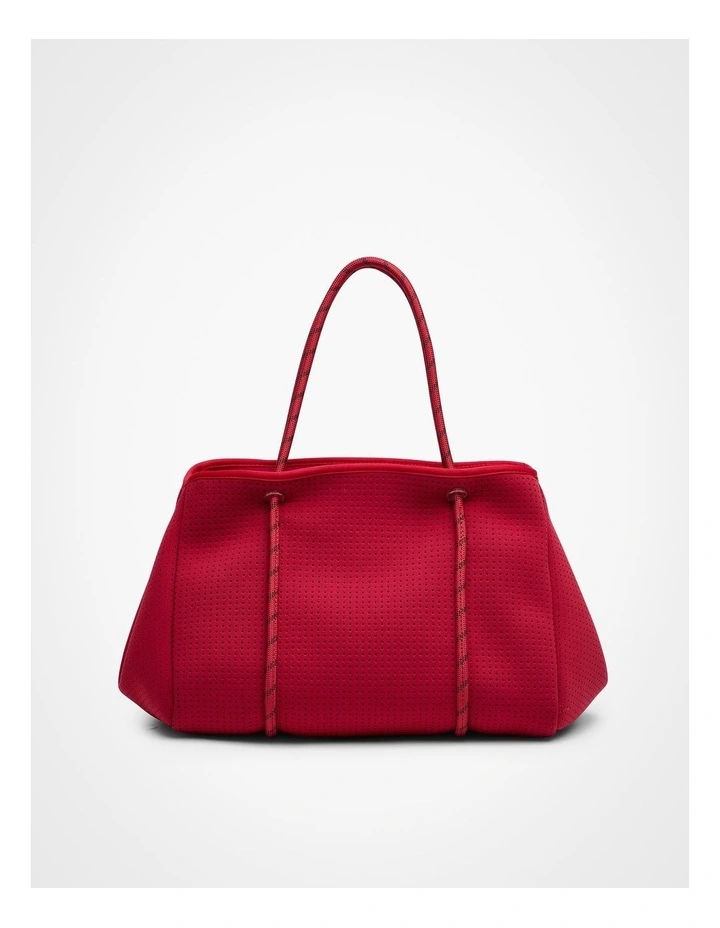 Neoprene Everyday Tote in Dark Red image 1