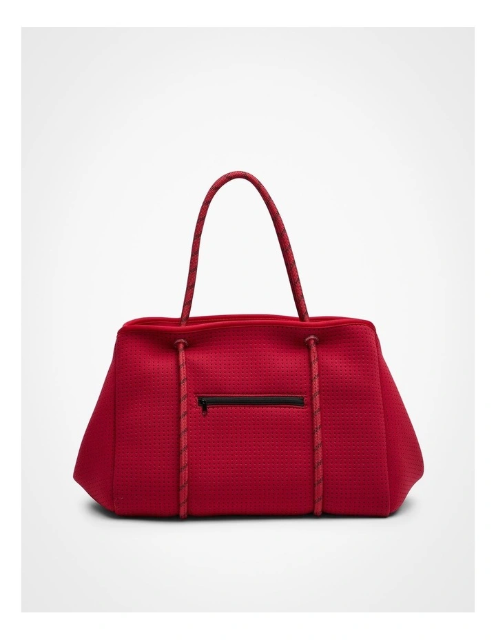 Neoprene Everyday Tote in Dark Red image 2