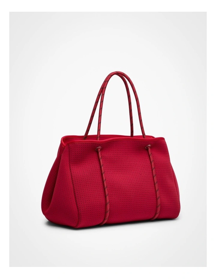 Neoprene Everyday Tote in Dark Red image 3