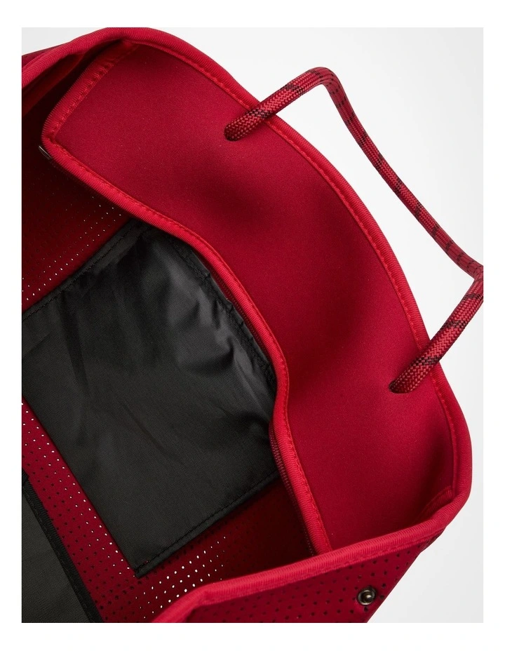 Neoprene Everyday Tote in Dark Red image 5