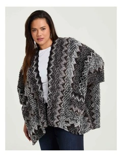 Textured Cape in Black