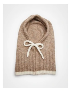 Knitted Hood Cover in Natural