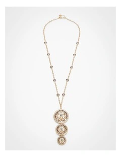 Filigree Long Necklace Multi