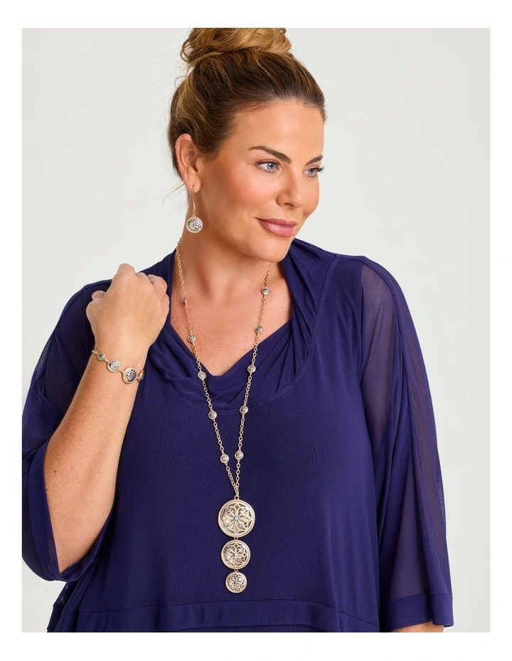 Filigree Long Necklace Multi image 2