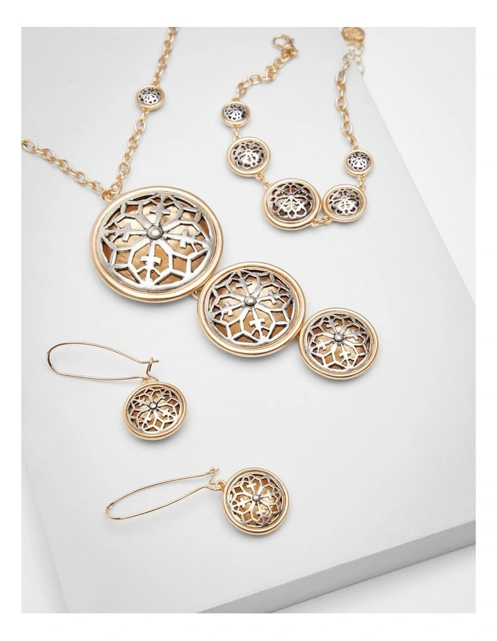 Filigree Long Necklace Multi image 3