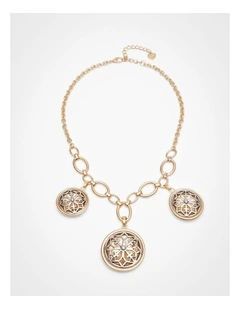 Filigree Statement Necklace Multi