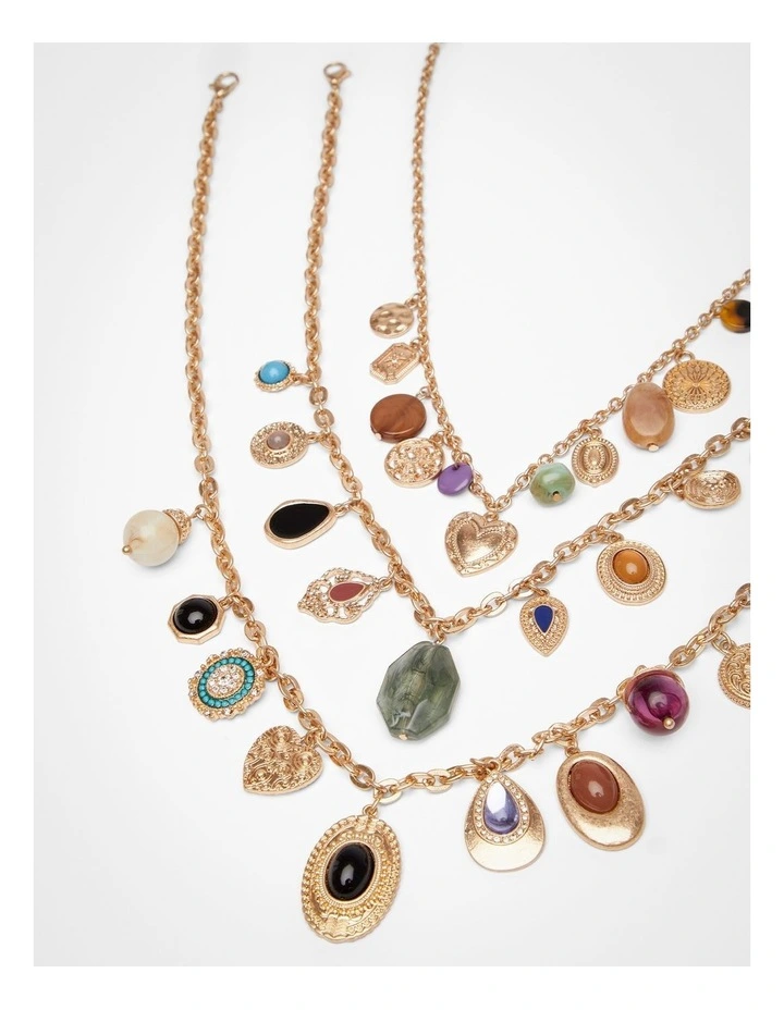 Bohemian Luxury Statement Necklace in Multi image 4