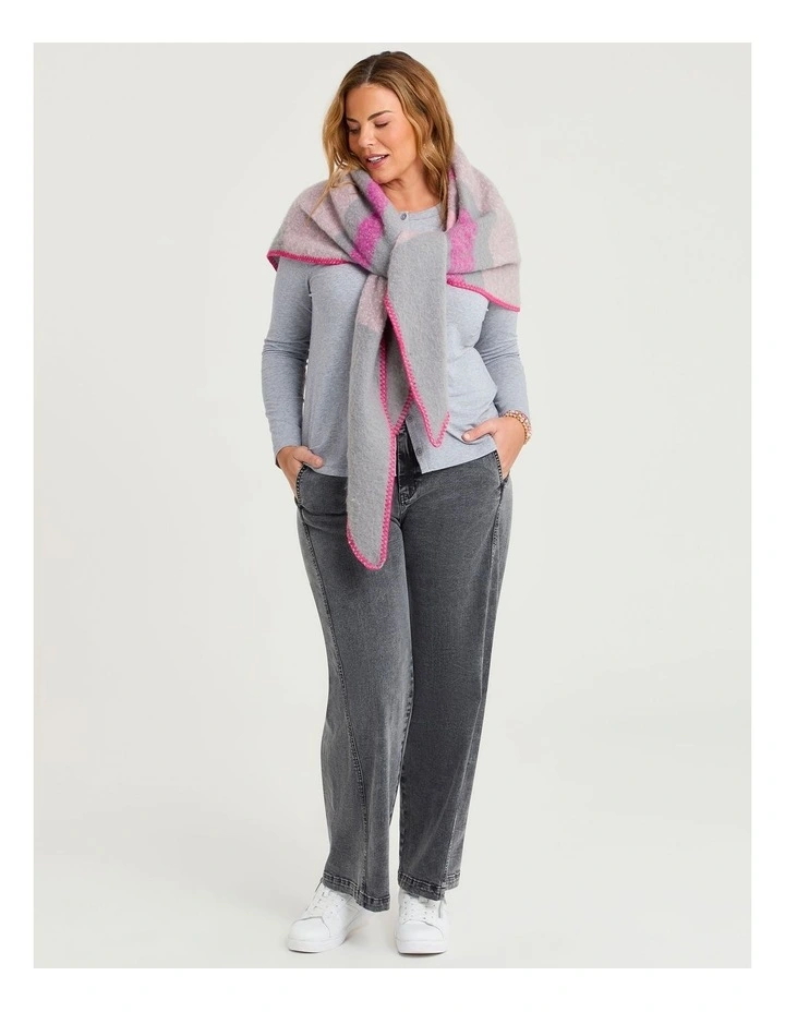 Triangle Scarf in Multi image 2
