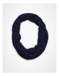 Chenille Light Weight Snood in Indigo