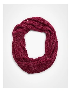 Chenille Light Weight Snood in Cerise