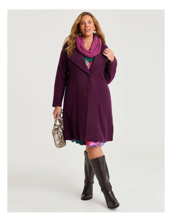 Chenille Light Weight Snood in Cerise image 3