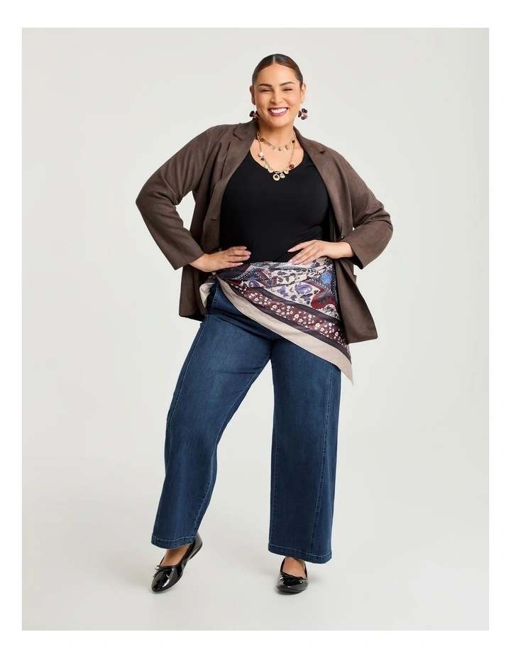 Bohemian Print Small Scarf in Multi image 2