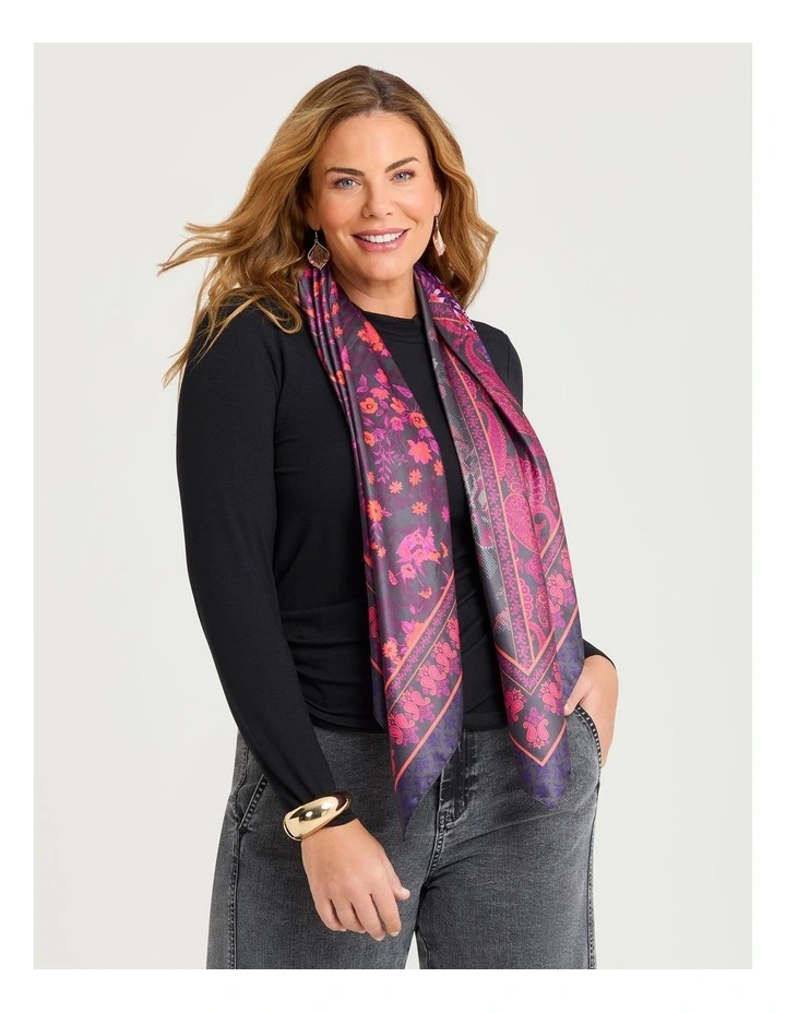 Paisley Small Scarf in Multi image 2
