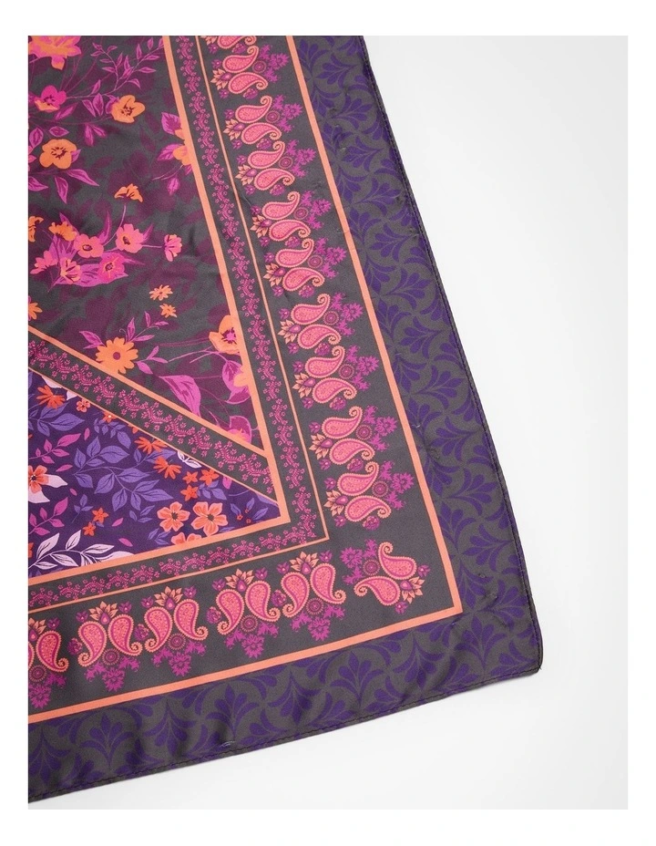 Paisley Small Scarf in Multi image 4