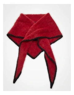 Small Triangle Scarf in Red