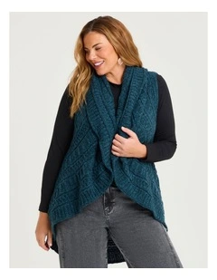 Cascading Vest in Indigo