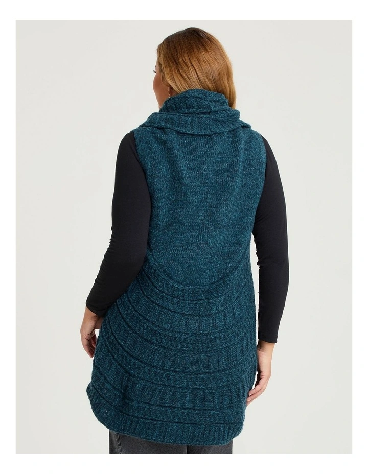 Cascading Vest in Indigo image 2