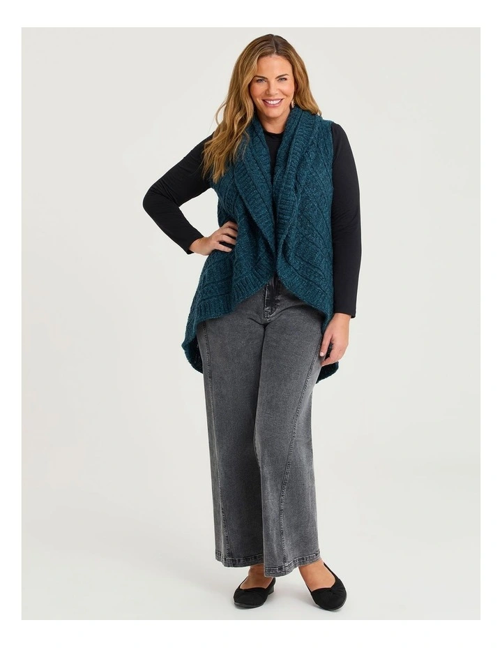 Cascading Vest in Indigo image 3