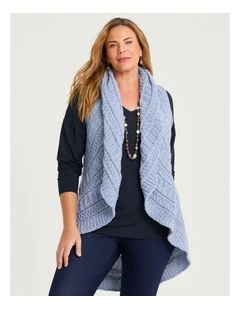 Cascading Vest in Light Blue