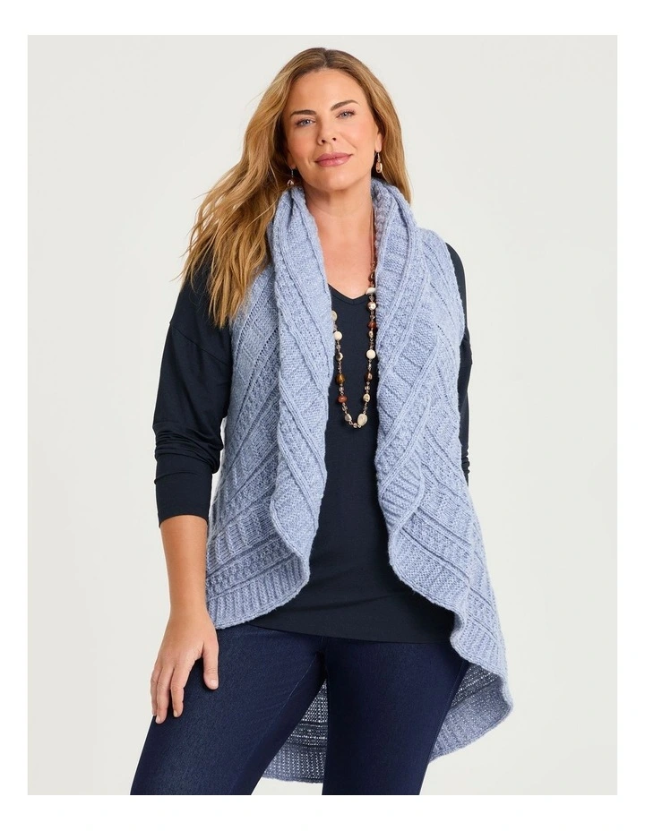 Cascading Vest in Light Blue image 1
