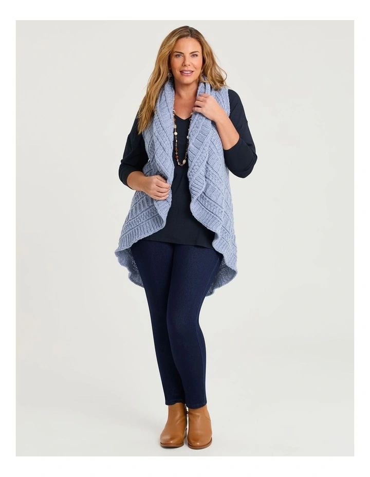 Cascading Vest in Light Blue image 3