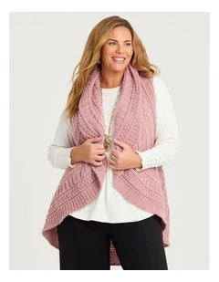 Cascading Vest in Blush