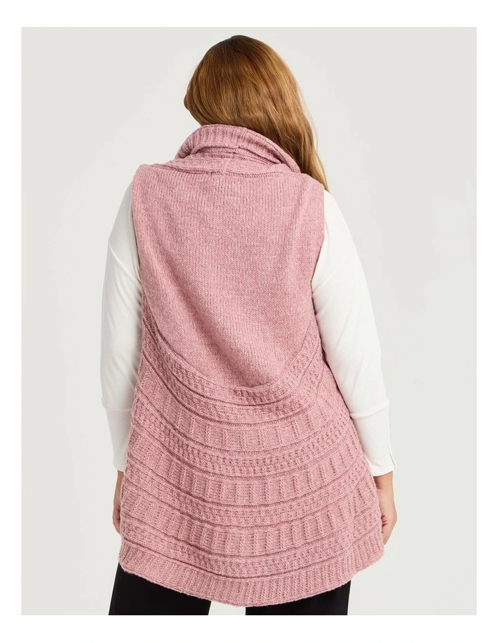 Cascading Vest in Blush image 2