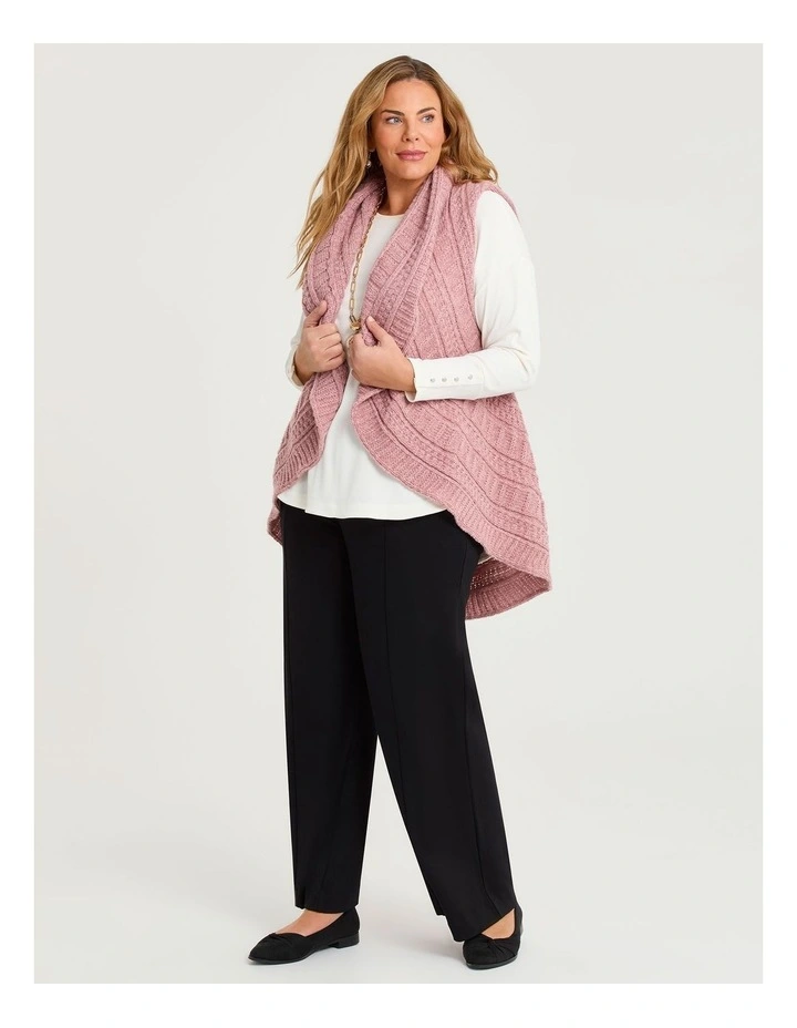 Cascading Vest in Blush image 3