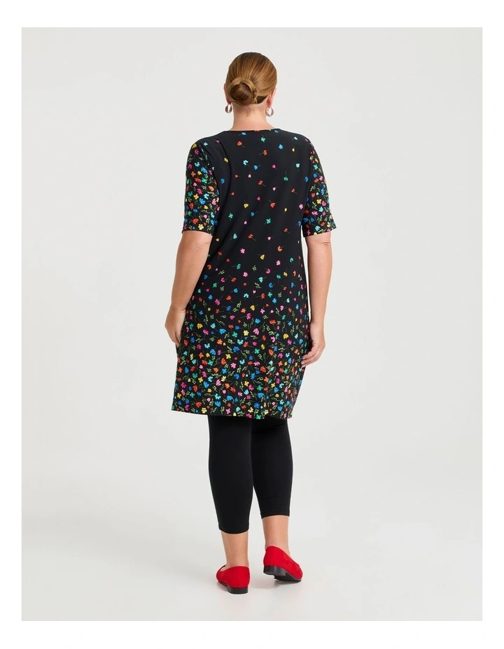 Border Print Tunic Black/multi image 2