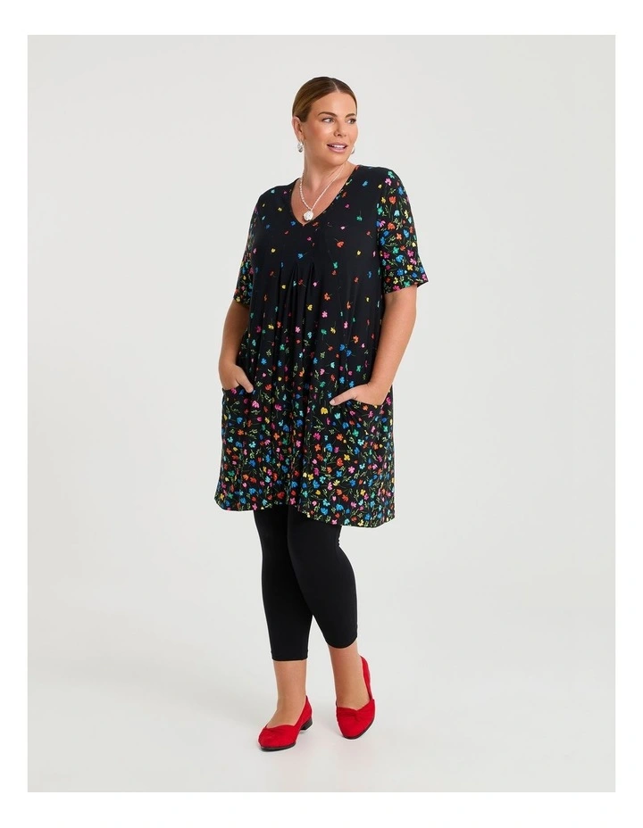 Border Print Tunic Black/multi image 3