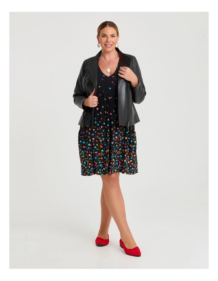 Border Print Tunic Black/multi image 4