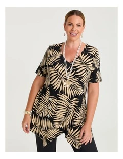 Katey Spliced Tunic Tan