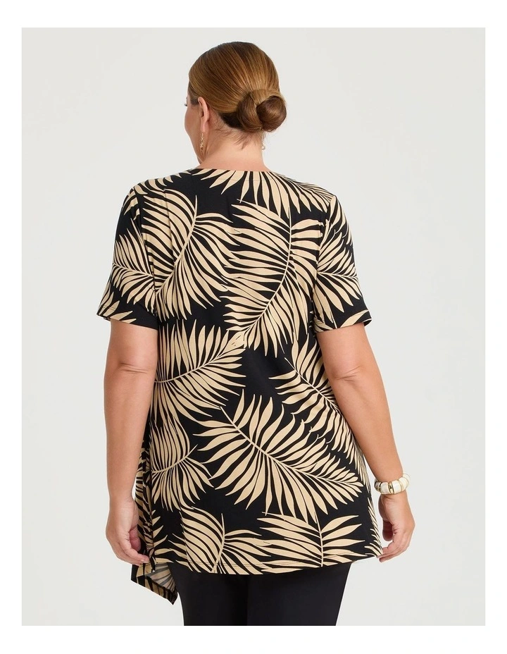 Katey Spliced Tunic Tan image 2