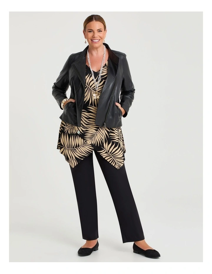 Katey Spliced Tunic Tan image 4