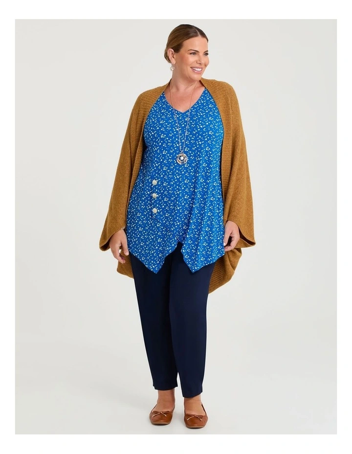 Katey Spliced Tunic Cobalt Print image 4