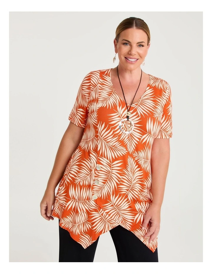 Katey Spliced Tunic Tangerine image 1
