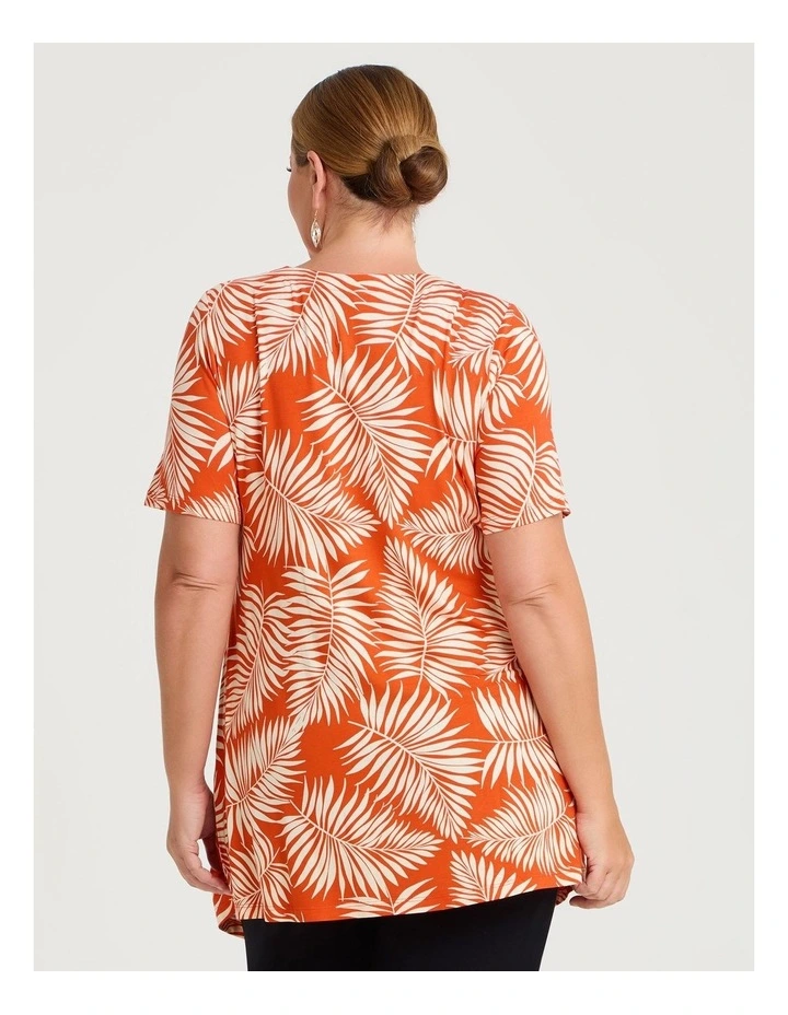 Katey Spliced Tunic Tangerine image 2