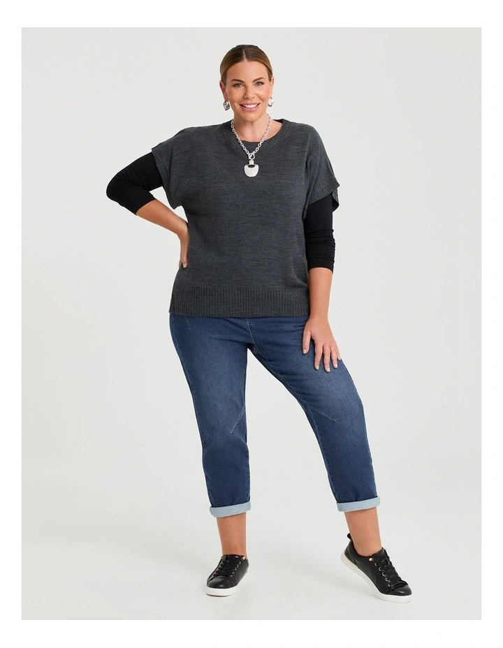 Soft Touch Casual Vest Charcoal image 3