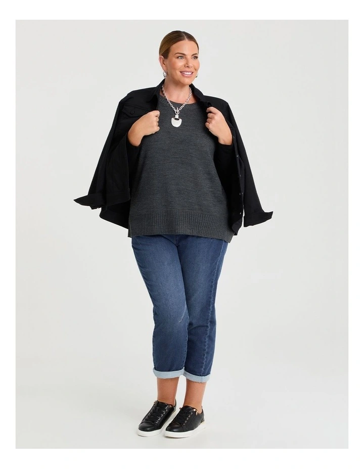 Soft Touch Casual Vest Charcoal image 4