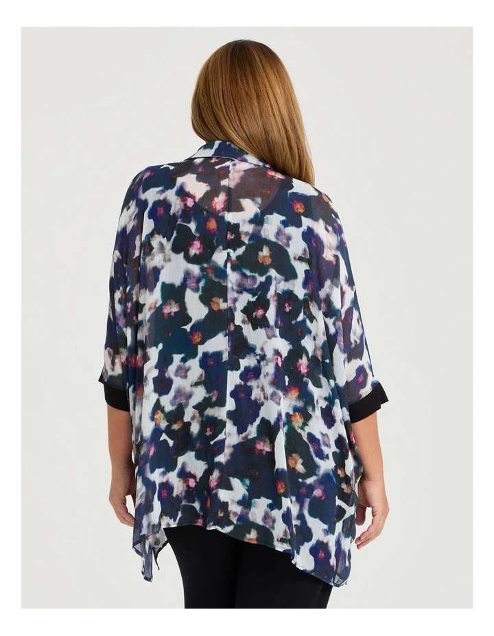 Chiffon Blue Mist Shirt Print image 2