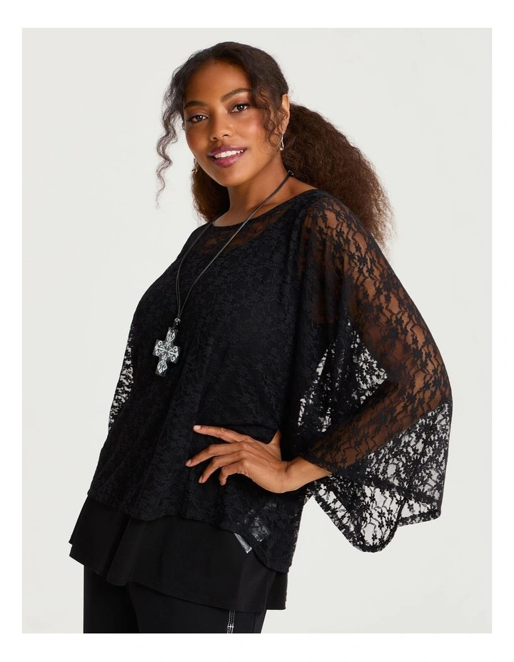 Lace Overtop Black image 1