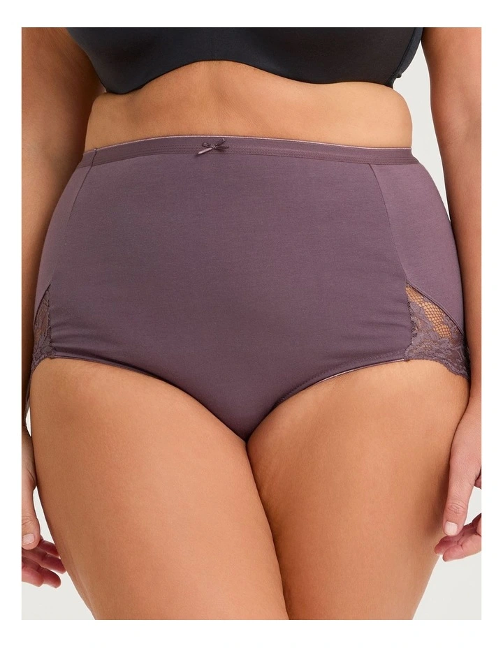 3 Pack Cotton Lace Full Briefs image 2
